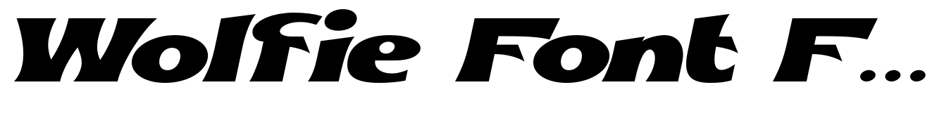 Wolfie Font Family Regular Italic